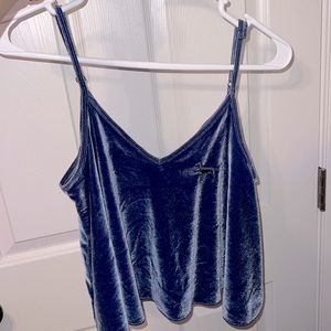 PINK VS -Velvet Cami Crop top- XS